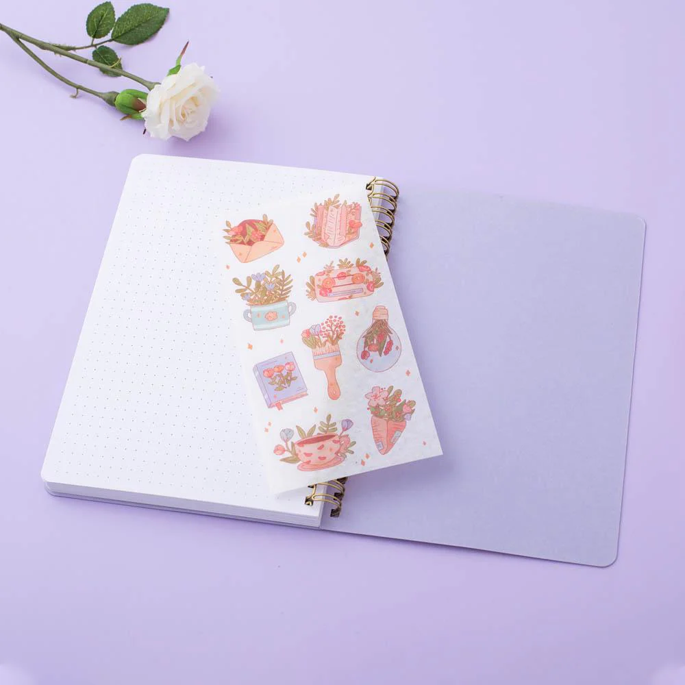 Tsuki 'Floral' Limited Edition Ring Bound Bullet Journal ☾ - Image 11