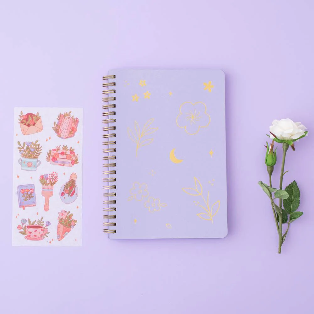 Tsuki 'Floral' Limited Edition Ring Bound Bullet Journal ☾ - Image 22