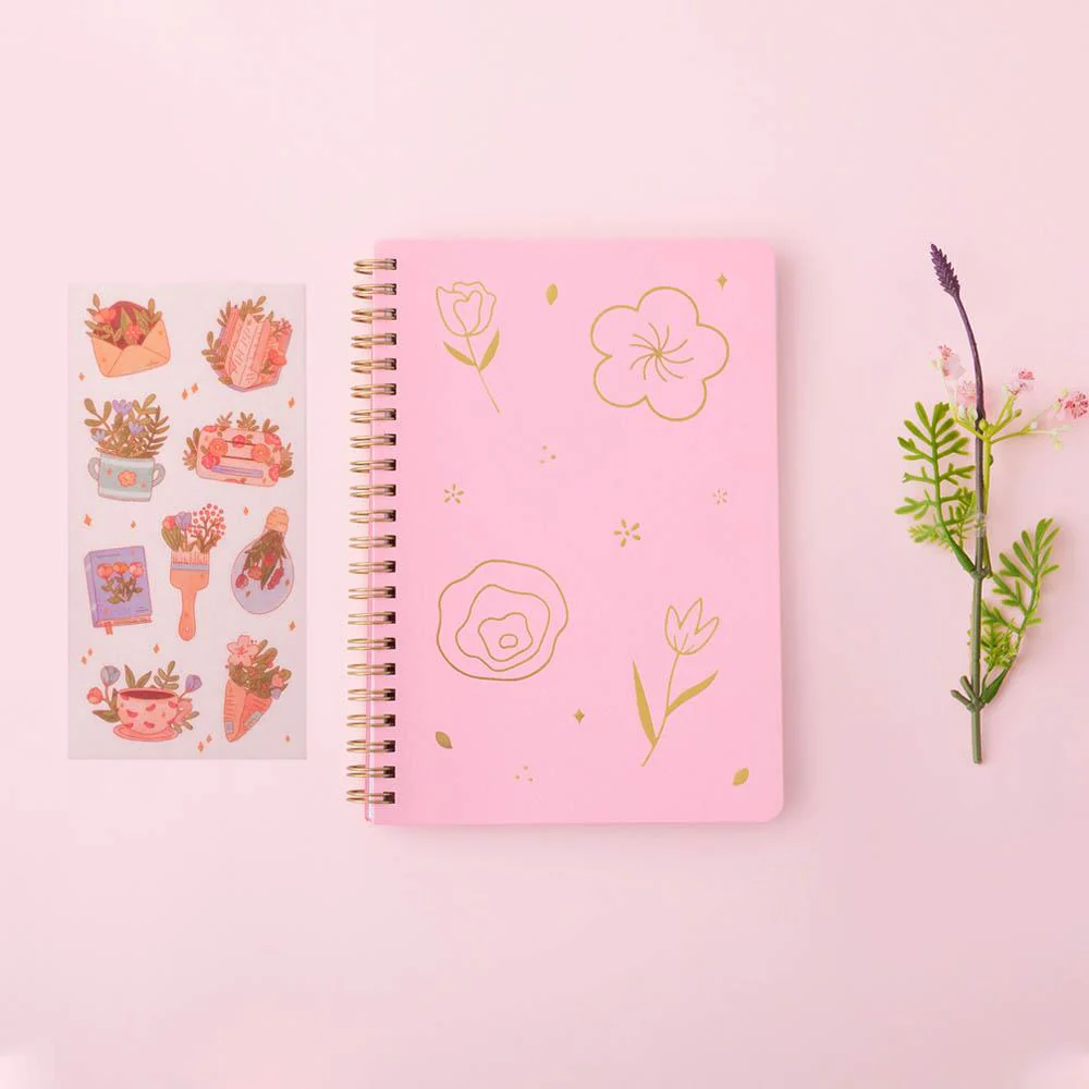 Tsuki 'Floral' Limited Edition Ring Bound Bullet Journal ☾ - Image 24