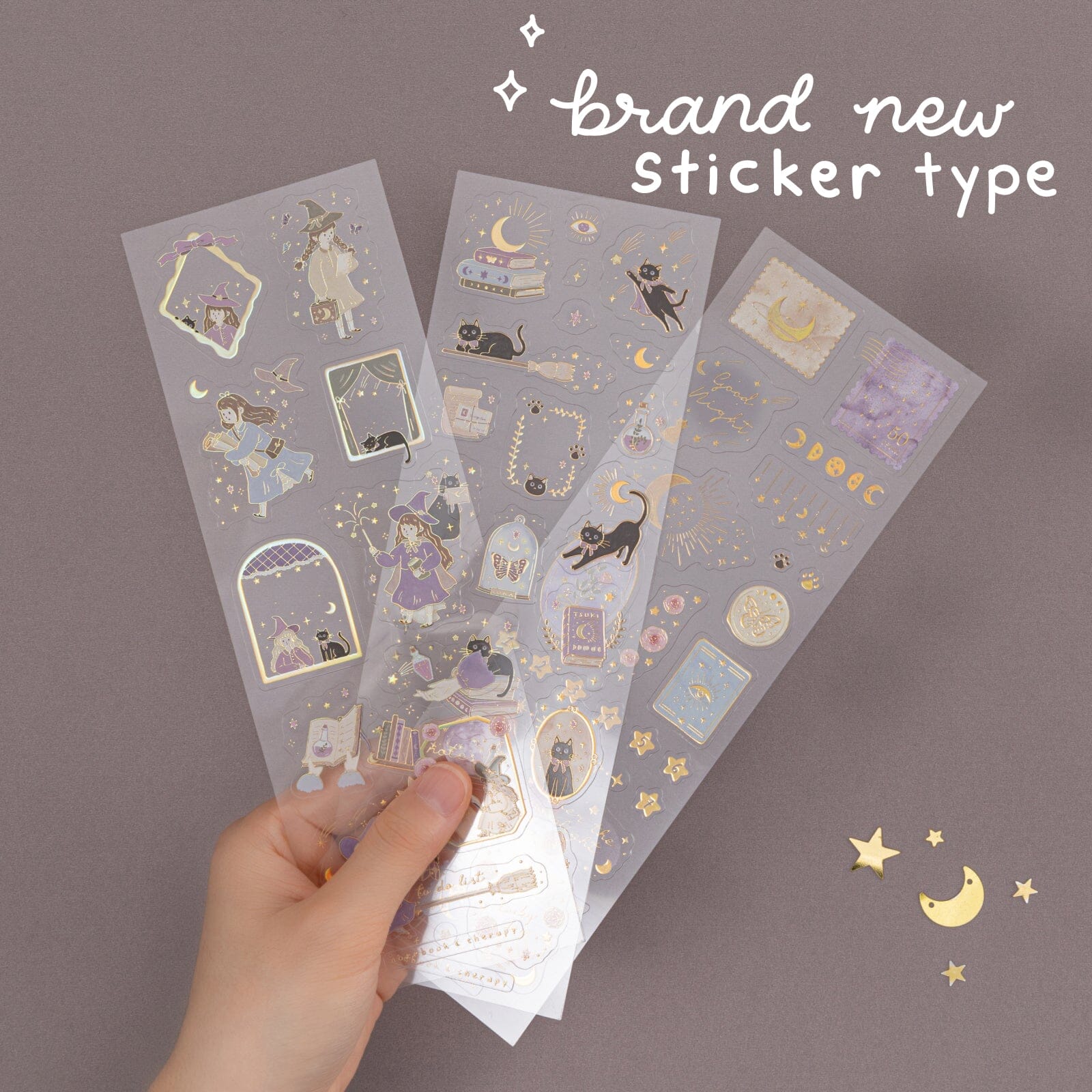 Tsuki ‘Lunar Delivery’ 3D Holographic Foil Luxury Sticker Set ☾ - Image 3
