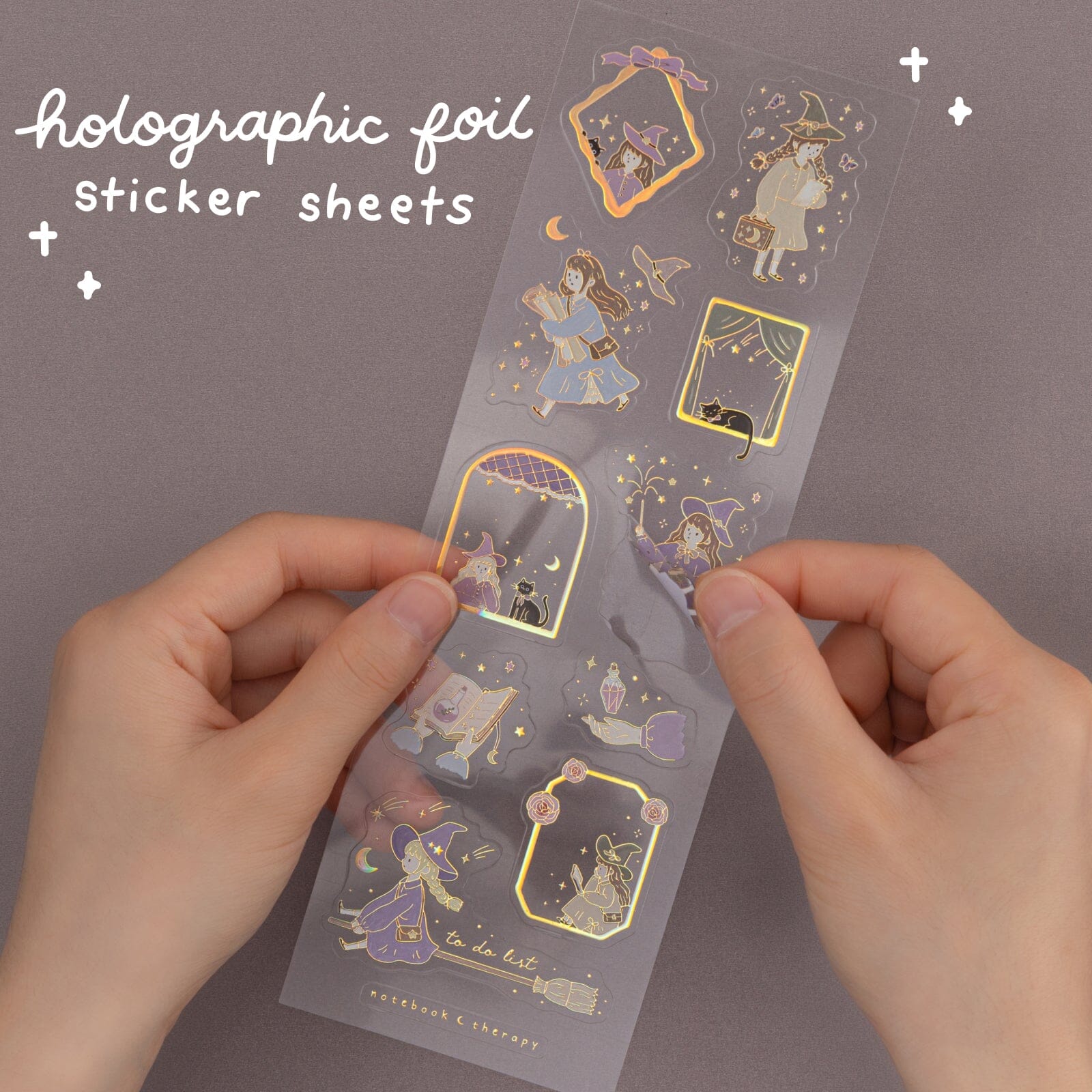 Tsuki ‘Lunar Delivery’ 3D Holographic Foil Luxury Sticker Set ☾ - Image 4