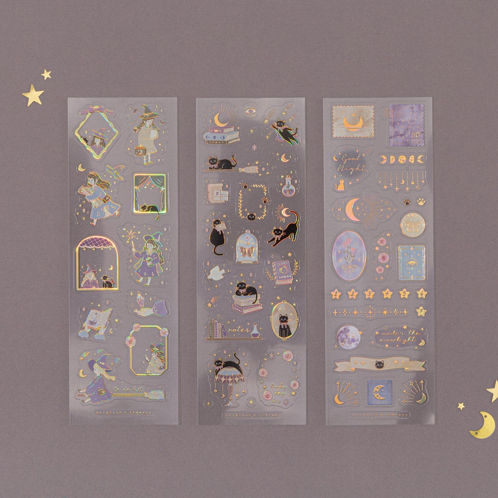 Tsuki ‘Lunar Delivery’ 3D Holographic Foil Luxury Sticker Set ☾ - Image 7