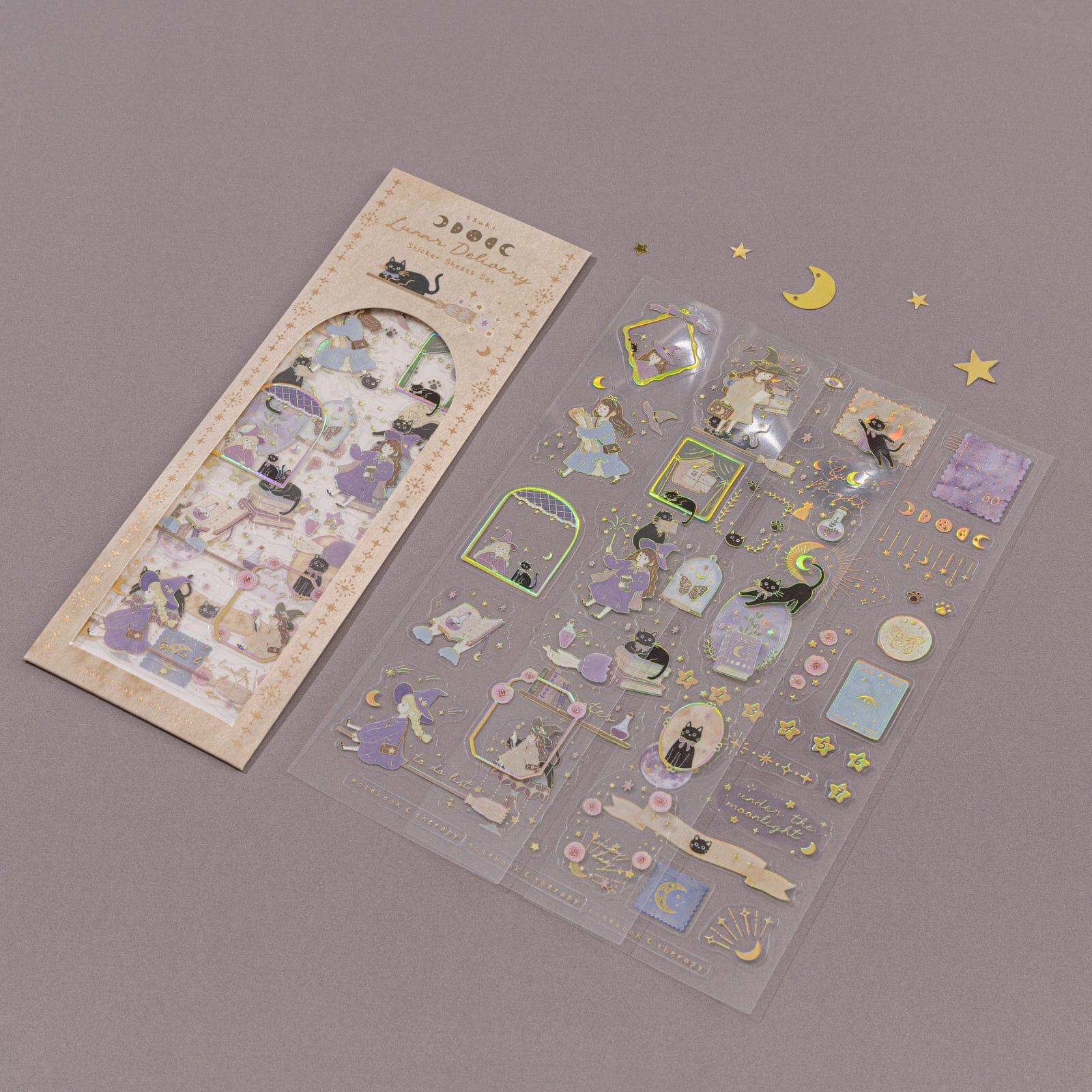 Tsuki ‘Lunar Delivery’ 3D Holographic Foil Luxury Sticker Set ☾ - Image 8