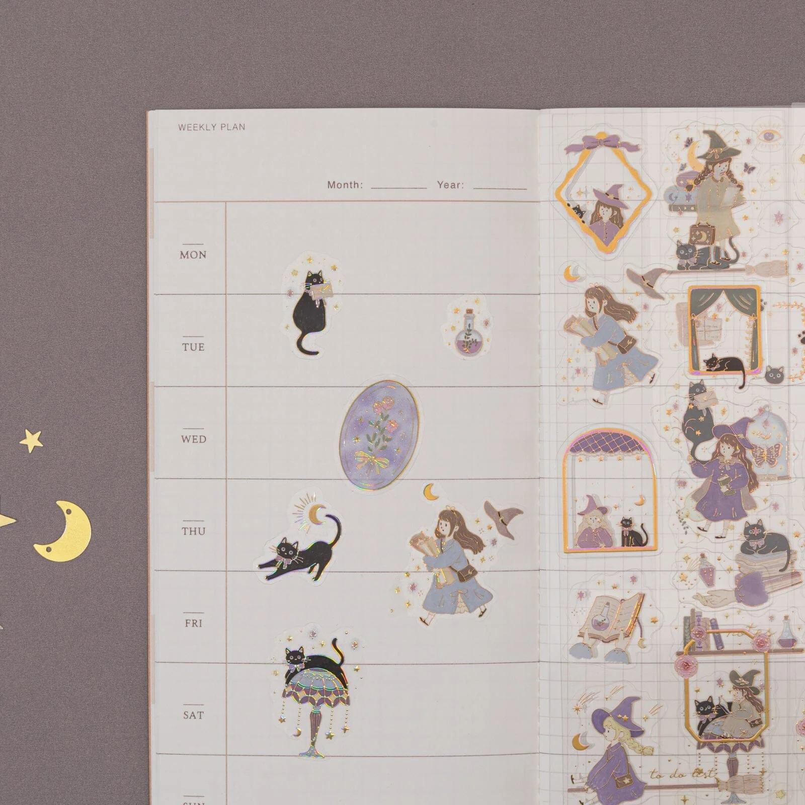 Tsuki ‘Lunar Delivery’ 3D Holographic Foil Luxury Sticker Set ☾ - Image 9