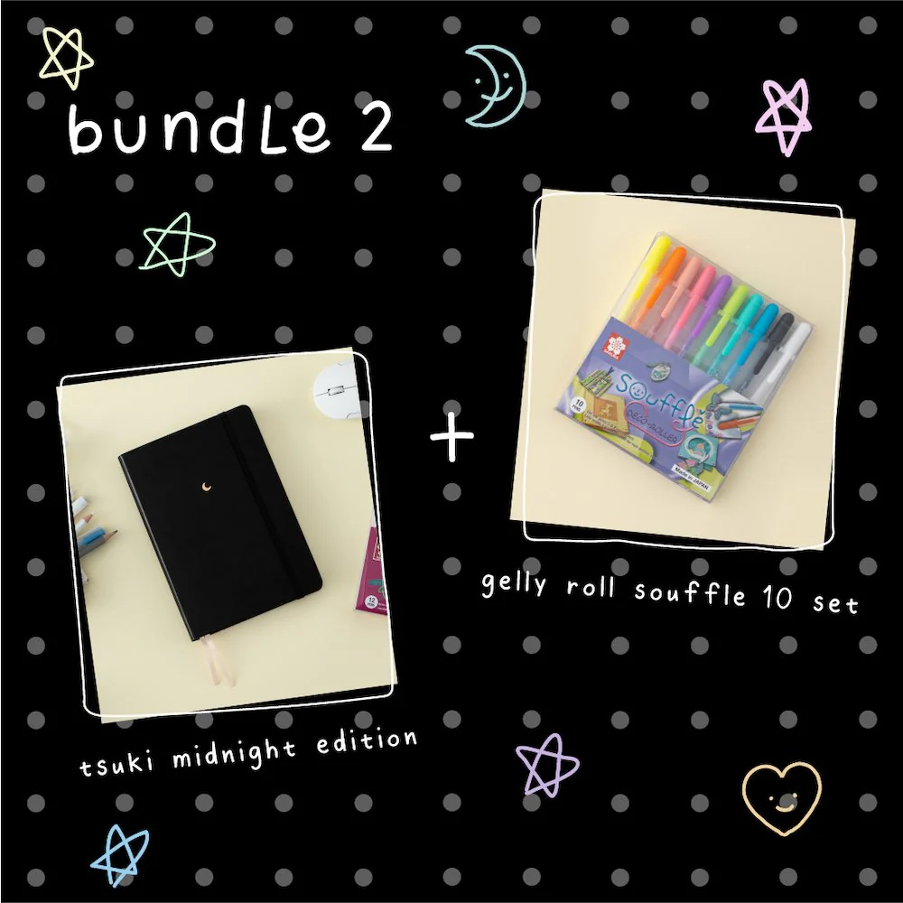 Tsuki 'Midnight Edition' Black Page Bullet Journal ☾ - Image 13
