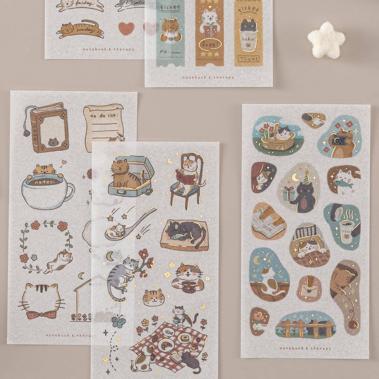 Tsuki ‘Neko Days’ Sticker Set ☾ - Image 10