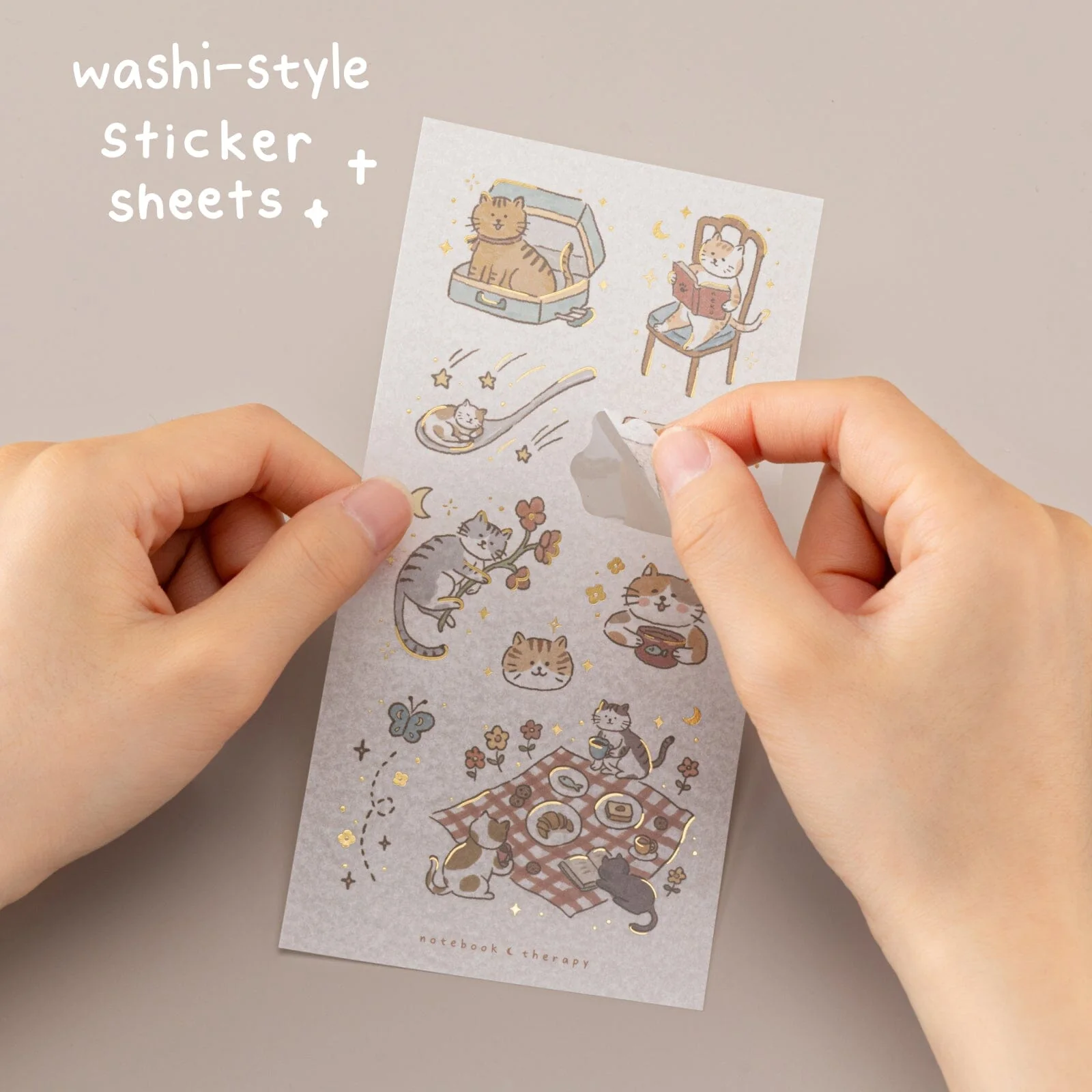 Tsuki ‘Neko Days’ Sticker Set ☾ - Image 3