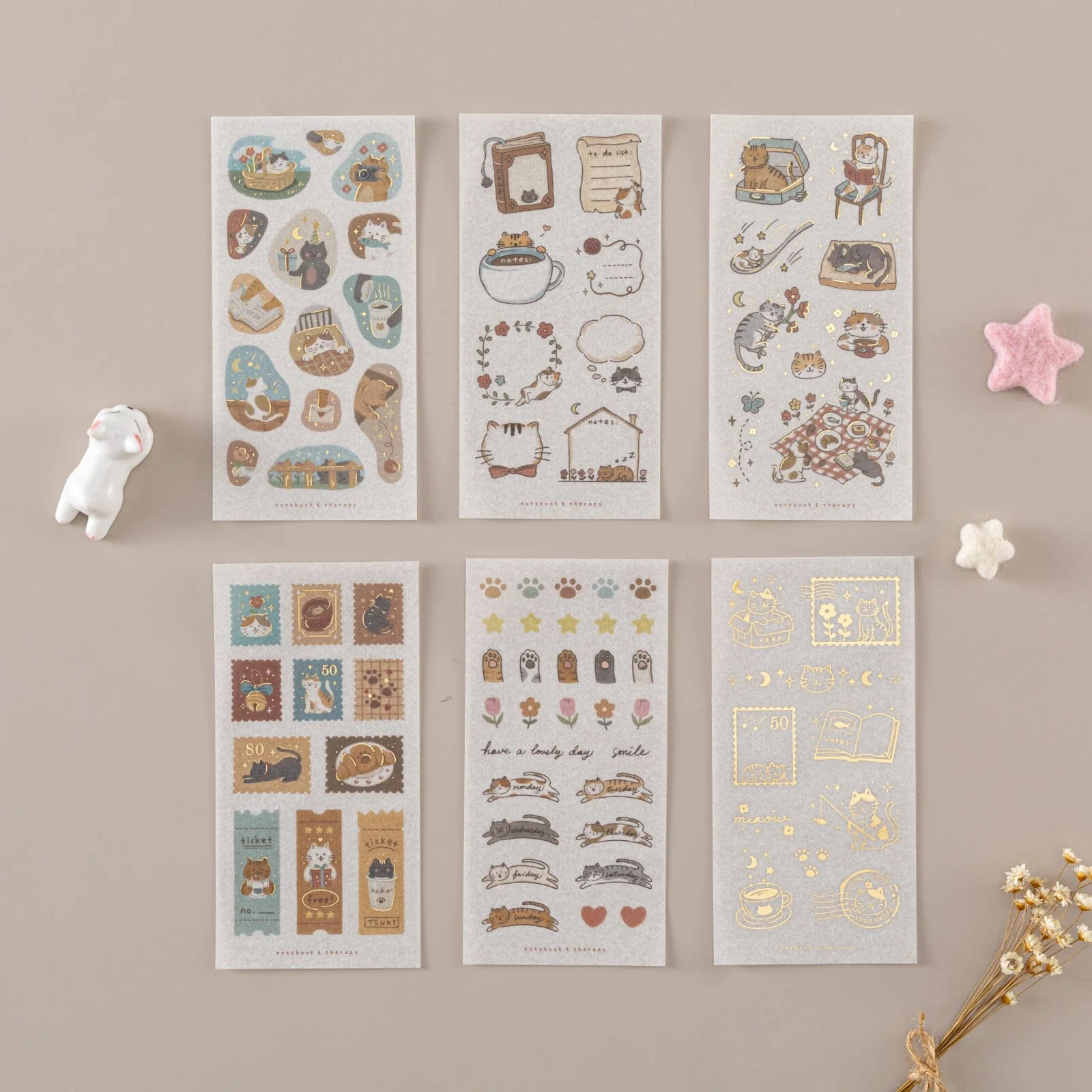Tsuki ‘Neko Days’ Sticker Set ☾ - Image 7