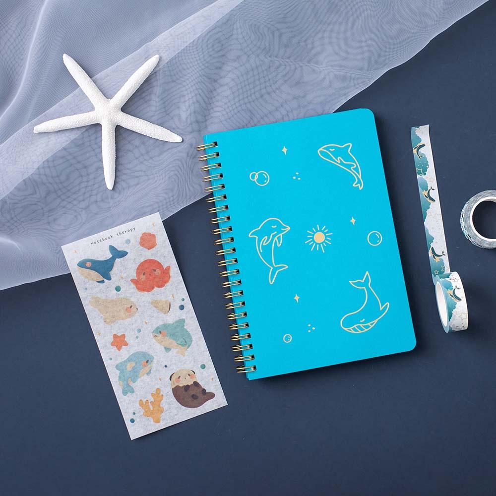 Tsuki 'Ocean' Limited Edition Ring Bound Bullet Journal ☾ - Image 10