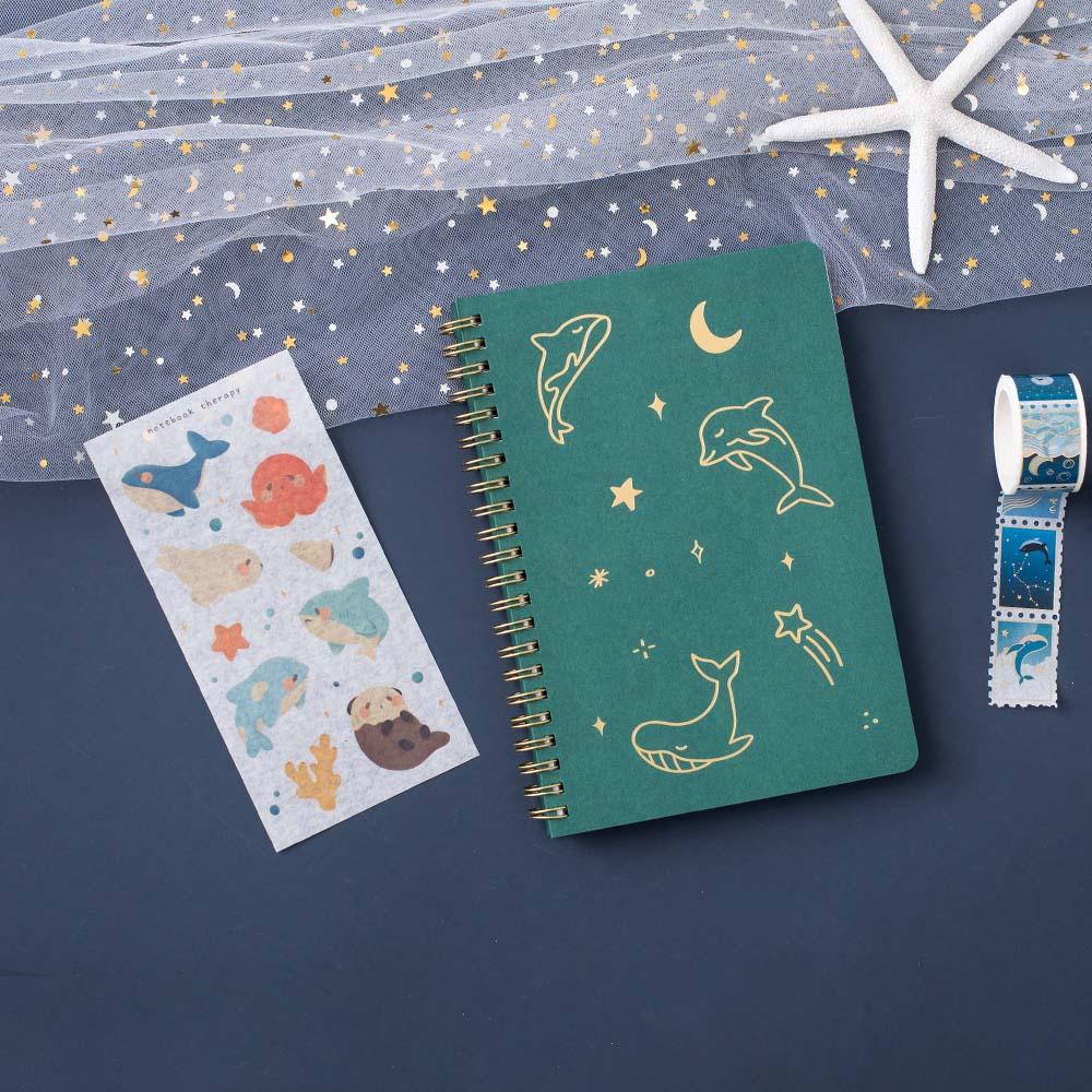 Tsuki 'Ocean' Limited Edition Ring Bound Bullet Journal ☾ - Image 11