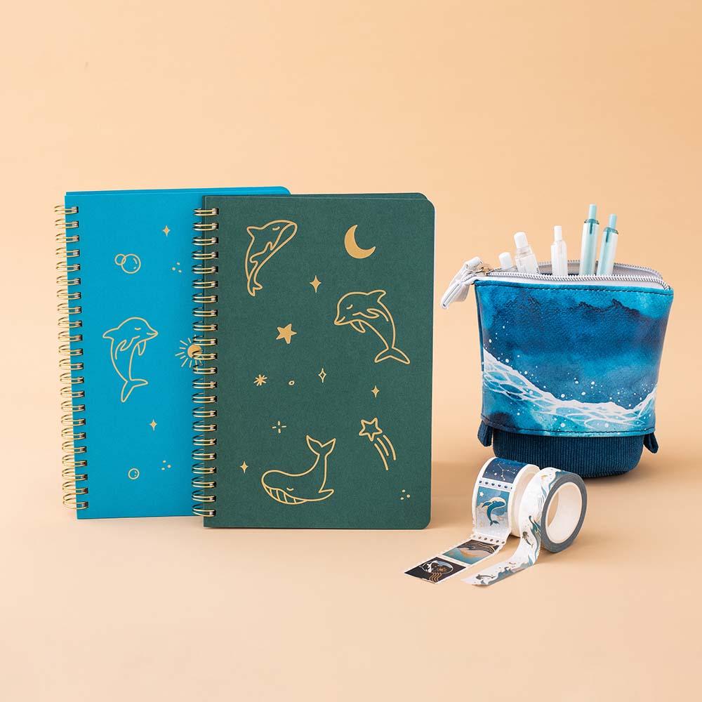 Tsuki 'Ocean' Limited Edition Ring Bound Bullet Journal ☾ - Image 13