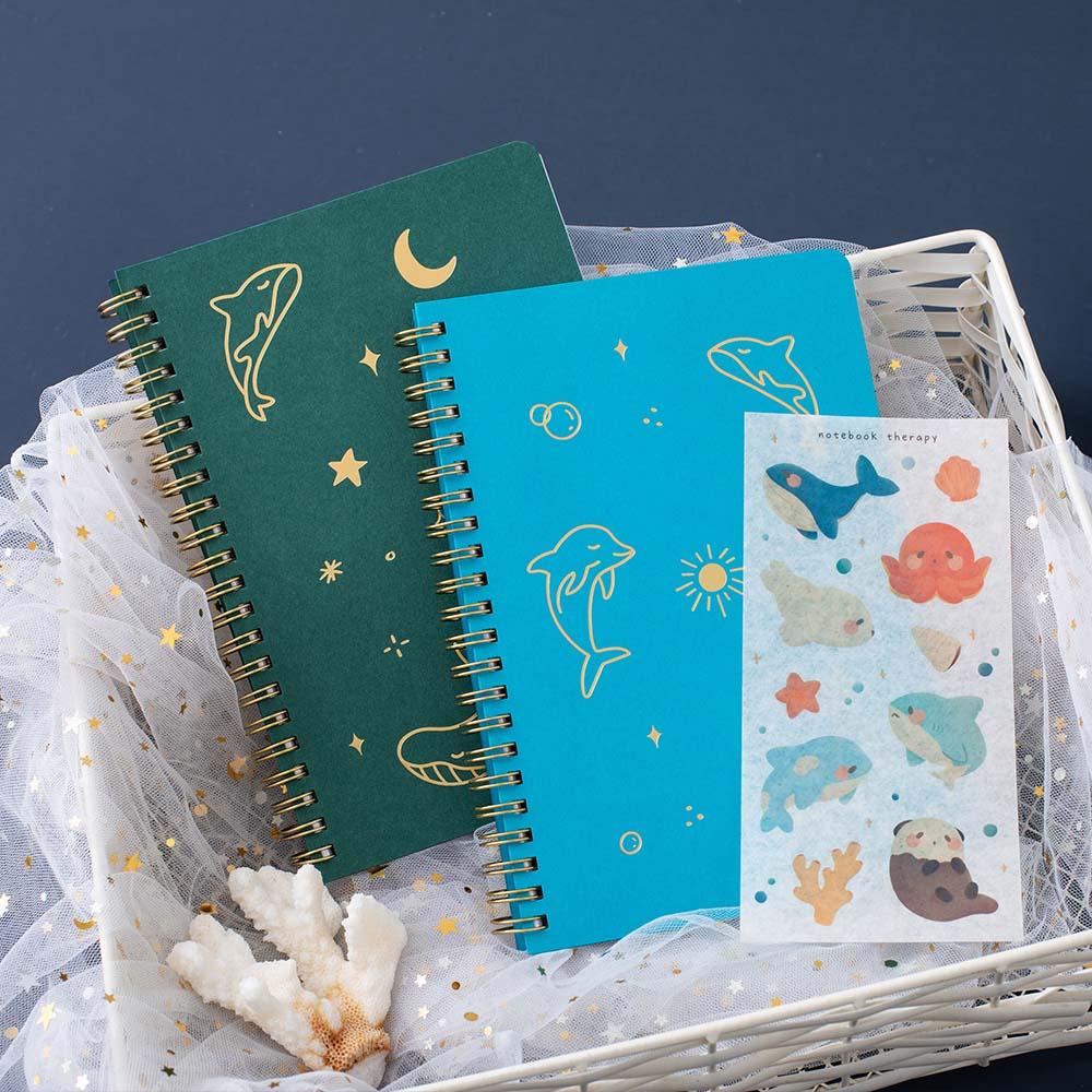 Tsuki 'Ocean' Limited Edition Ring Bound Bullet Journal ☾ - Image 16