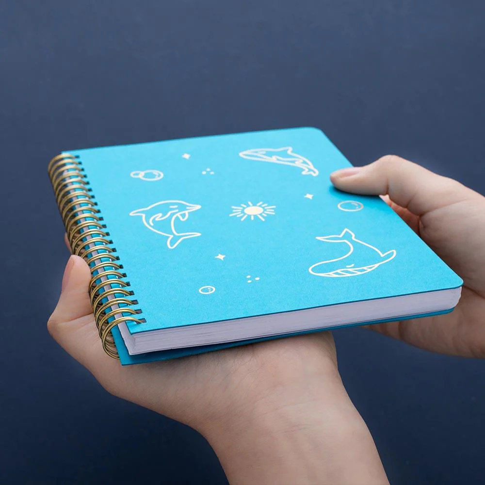 Tsuki 'Ocean' Limited Edition Ring Bound Bullet Journal ☾ - Image 6