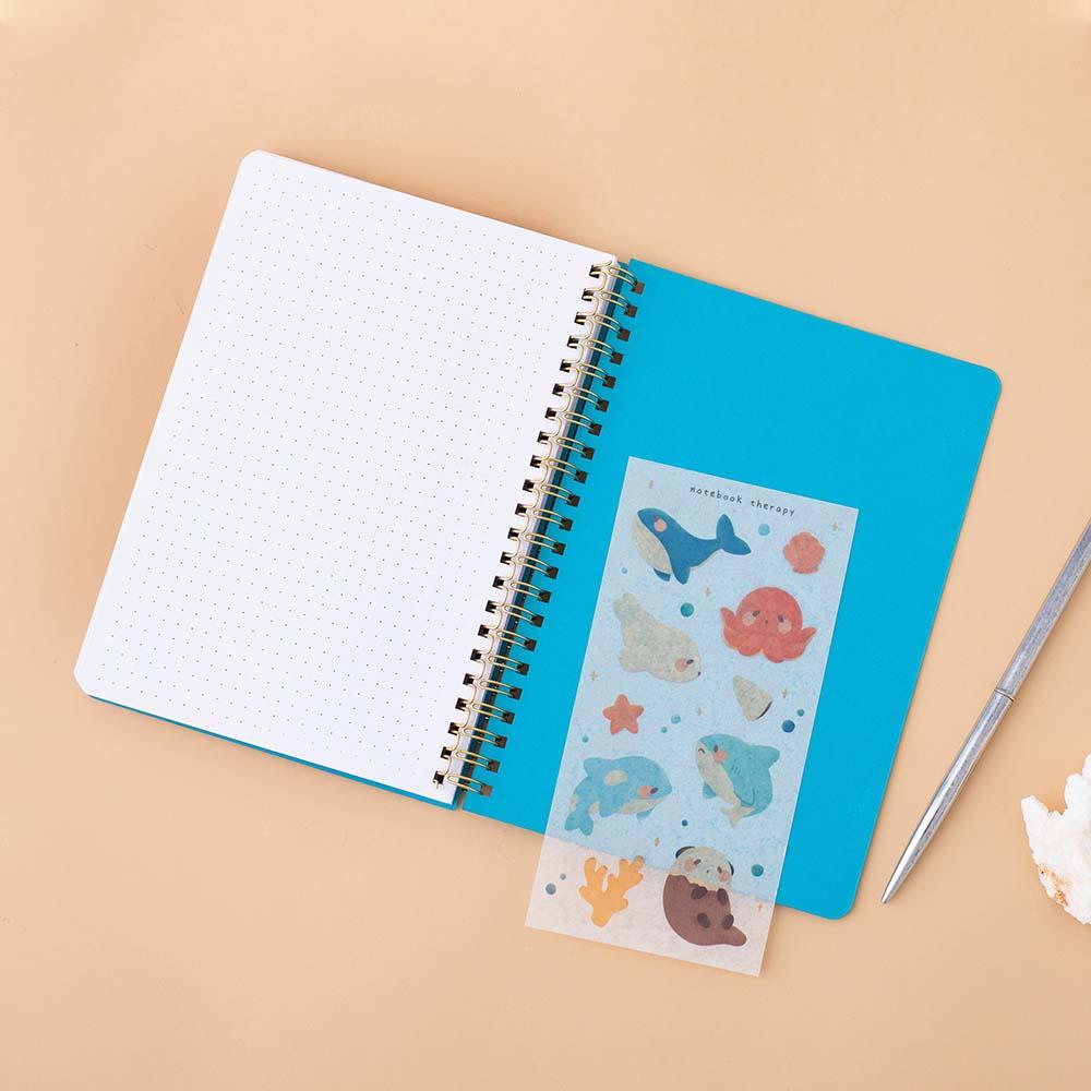 Tsuki 'Ocean' Limited Edition Ring Bound Bullet Journal ☾ - Image 7