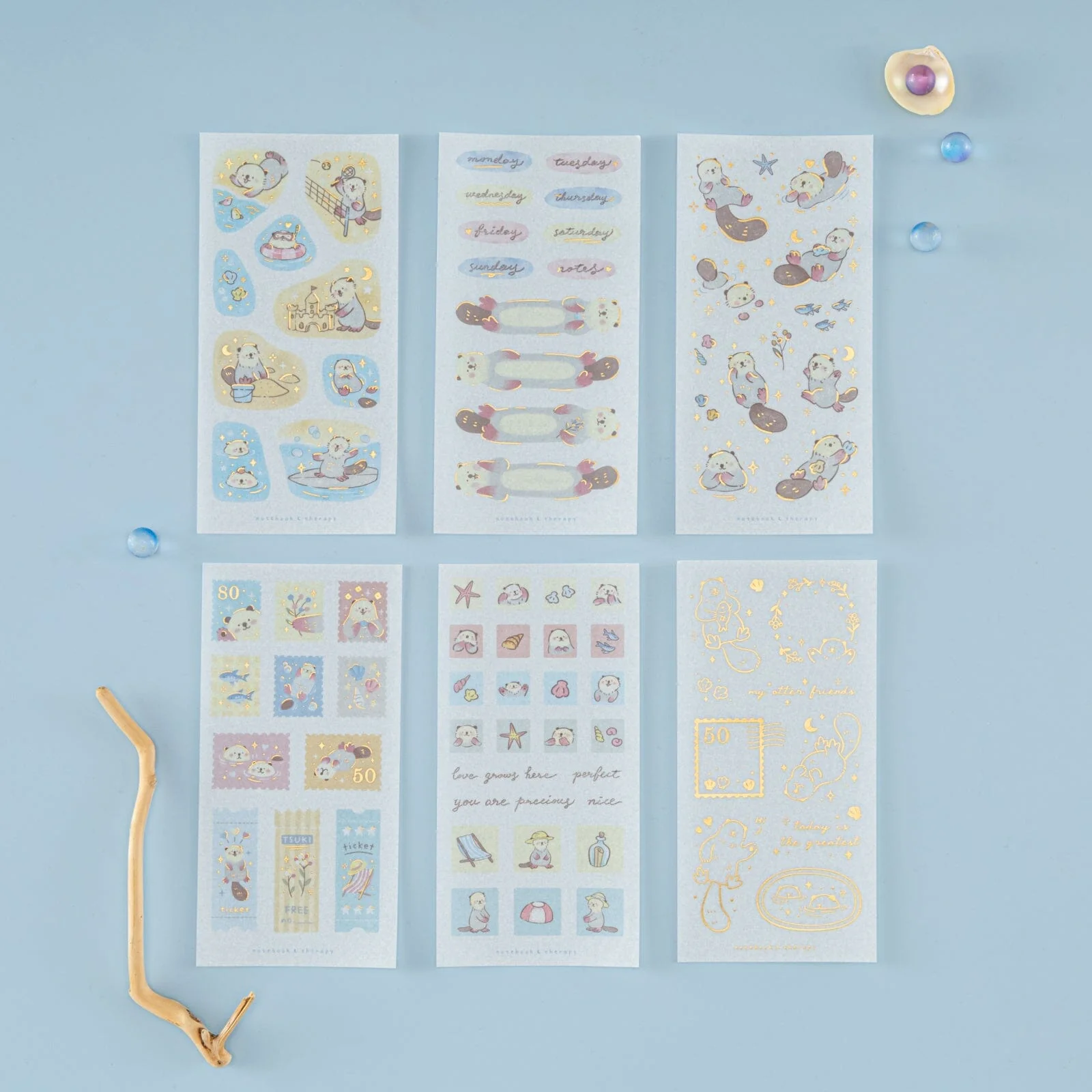 Tsuki ‘Otter Friends’ Sticker Set ☾ - Image 7