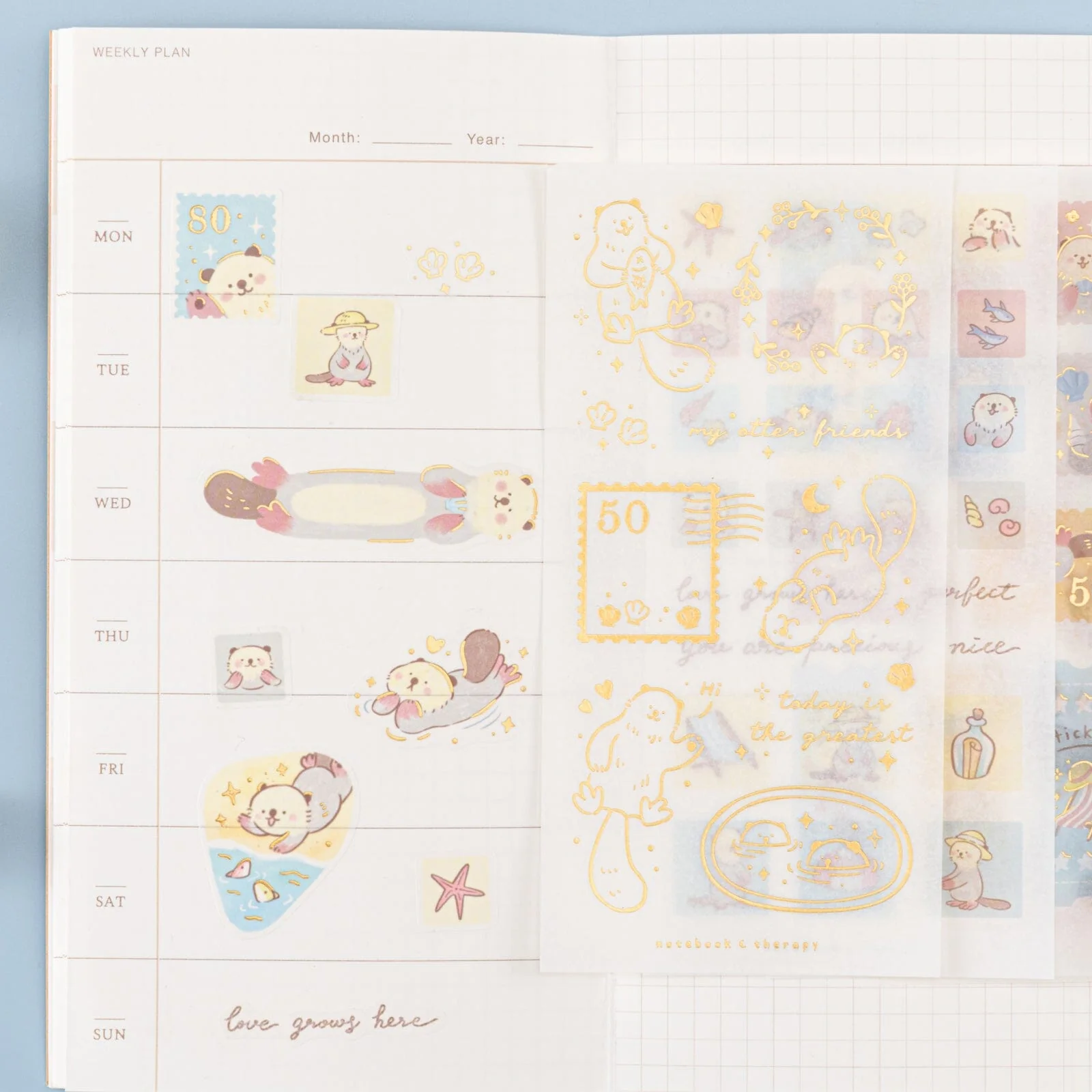 Tsuki ‘Otter Friends’ Sticker Set ☾ - Image 9