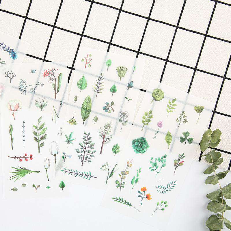 Watercolour Plants + Flowers Stickers - Set of 6! - Image 3