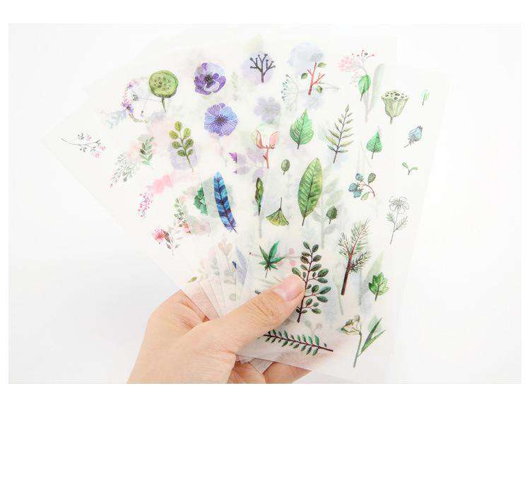 Watercolour Plants + Flowers Stickers - Set of 6! - Image 5