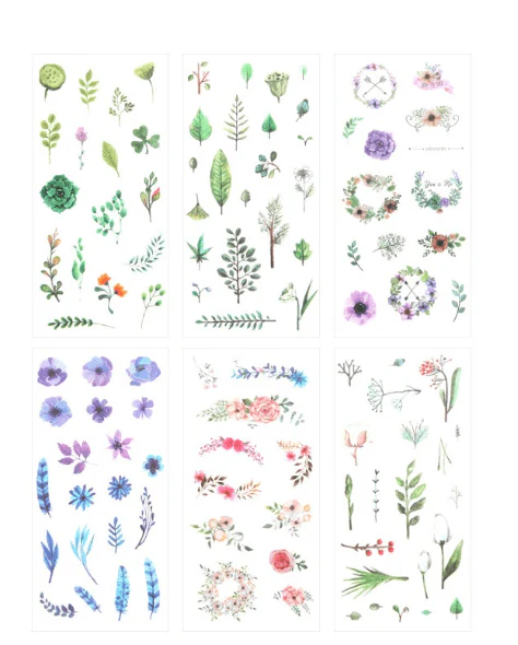 Watercolour Plants + Flowers Stickers - Set of 6! - Image 6